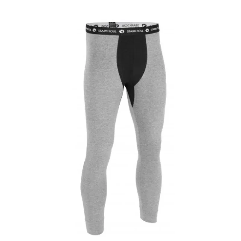Stark Soul® Pánske Termoprádlo spodný diel šedo čierne Farba: šedá, Veľkosť: L