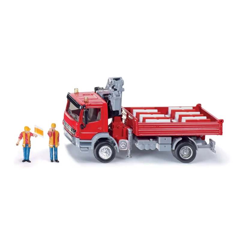 SIKU Super - Mercedes Atego s žeriavom, mierka 1:50