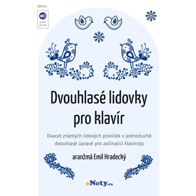 eNoty Dvouhlasé lidovky pro klavír 1 + audio online
