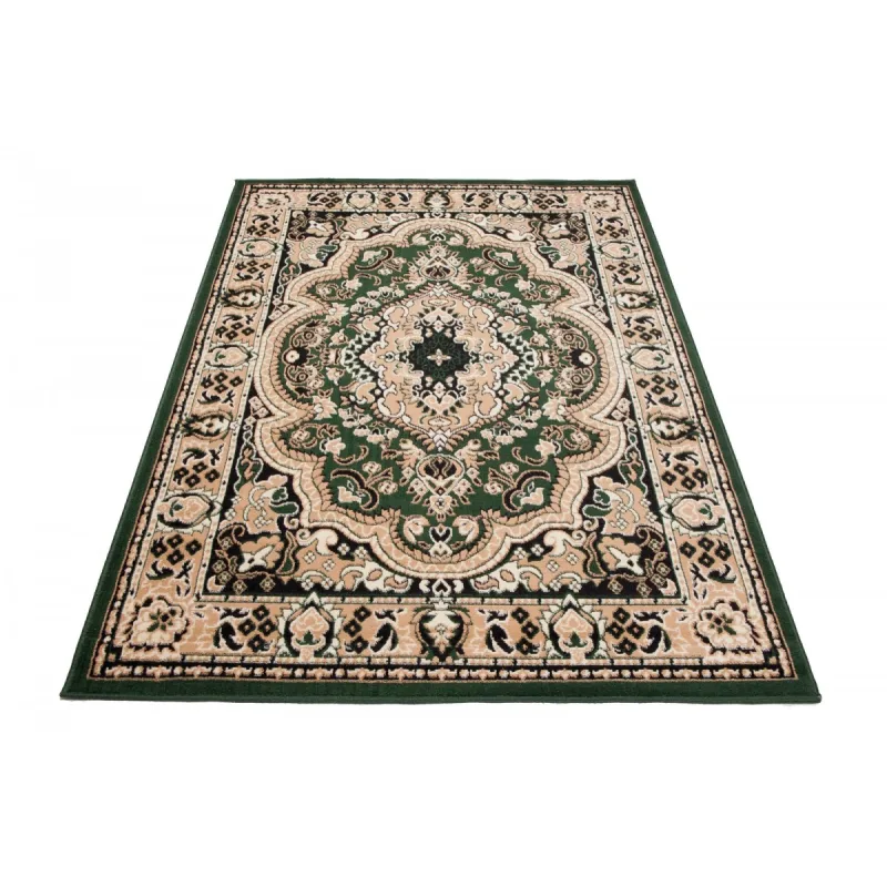 Chemex Moderný koberec Atlas - orientálny 3 - zelený Rozmer koberca: 70x200 cm