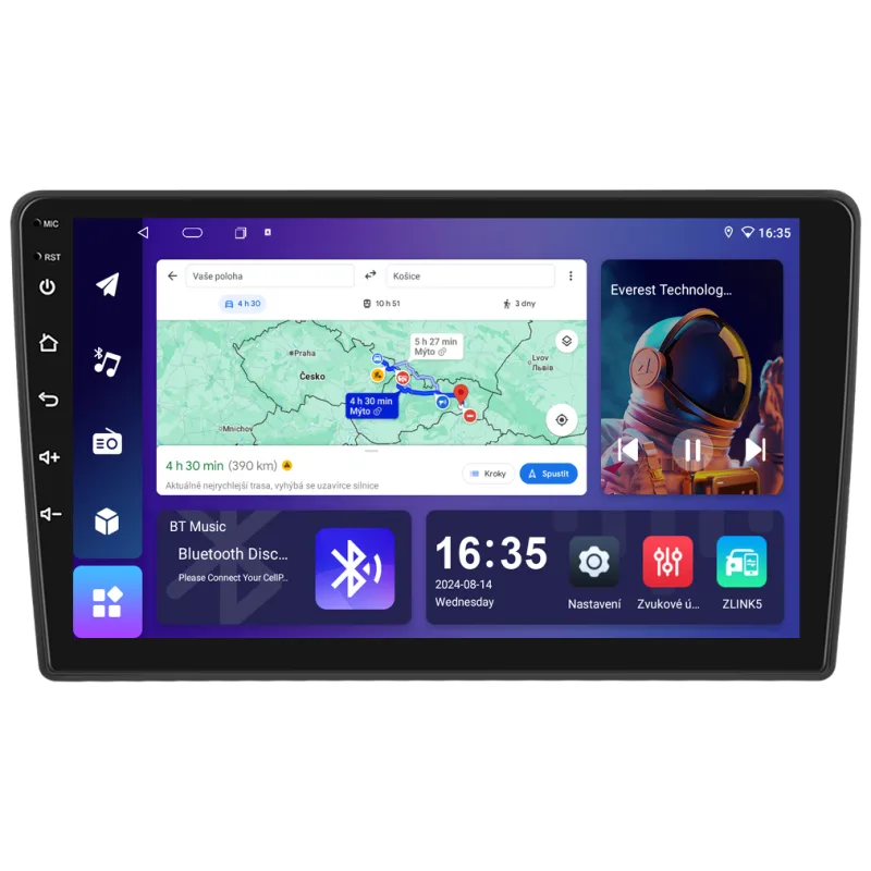 Isudar 2DIN autorádio T68B-IEV202 Android, Citroen Berlingo II / Peugeot Partner II T68B-UN06M/A7878