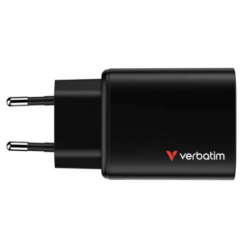 VERBATIM GaN Nabíječka Essentials 65W, 2xUSB-C, 1xUSB-A, černá (32352)