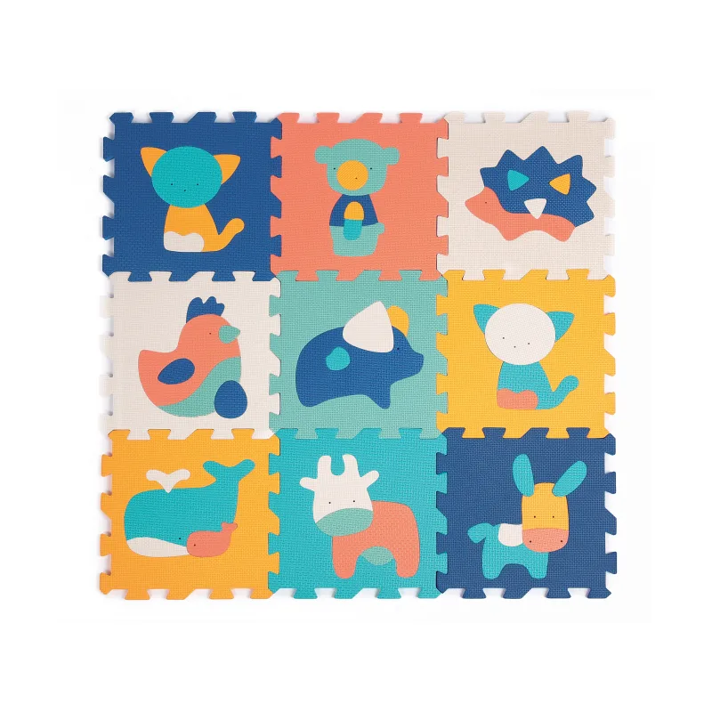 Ludi Puzzle penové 90x90 cm Zvieratká