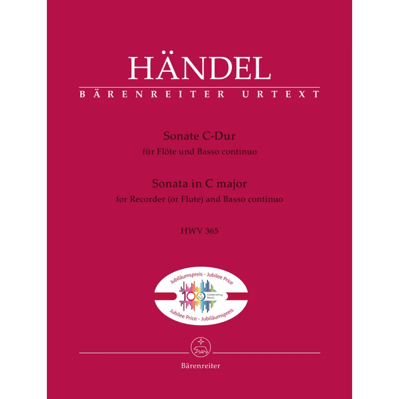 Bärenreiter Sonáta C Dur pro flétnu