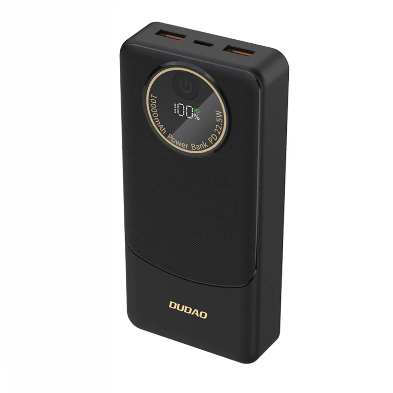 Dudao K12Pro Power Bank 22,5W PD 20000mAh USB-A, USB-C – čierna