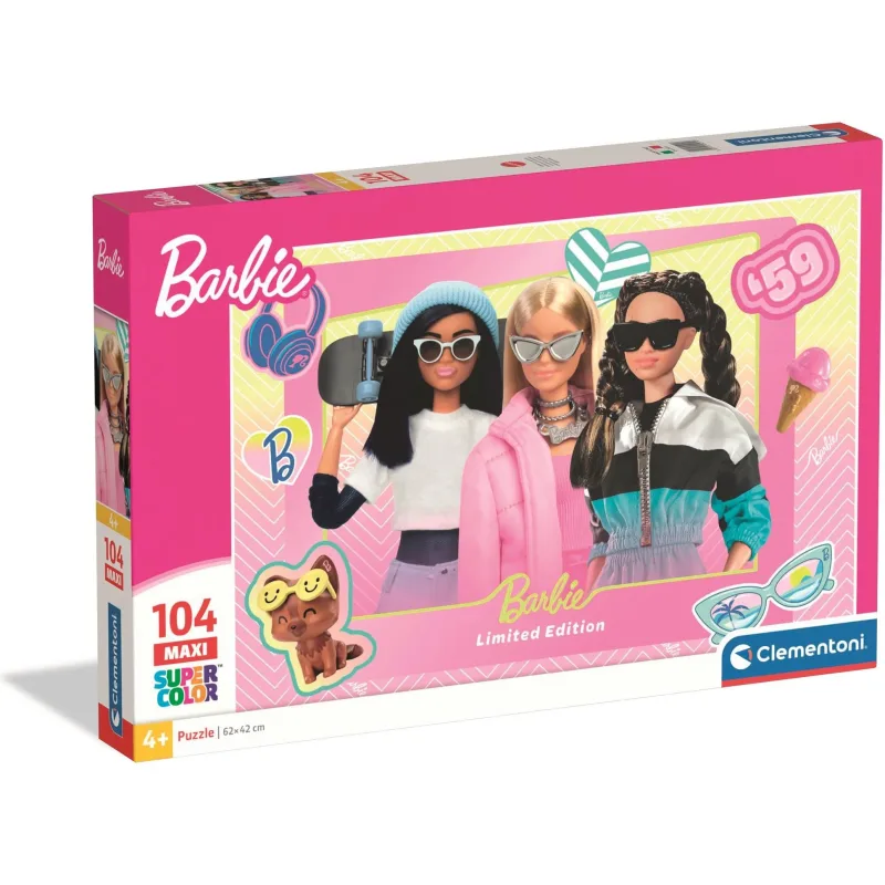 Detské puzzle Clementoni 104 MAXI dielikov Barbie: Limited Edition