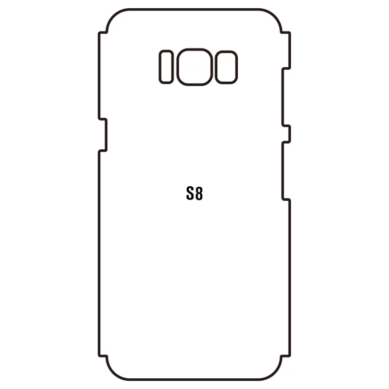Sunshine Samsung S8 Zadná Hydrogél ochranná fólia Strih: Zadná časť a rám 5, Typ fólie: Matná