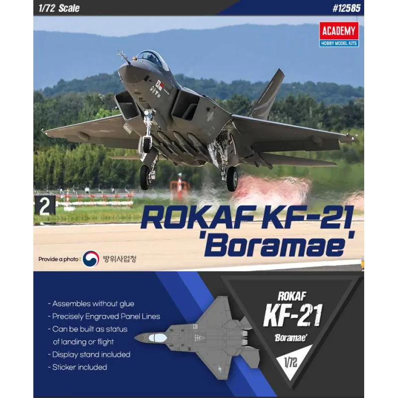 Academy Model Kit lietadlo 12585 - ROKAF KF-21 "Boramae" (1:72)