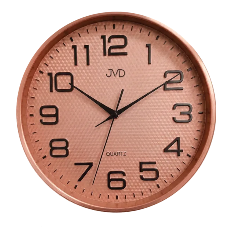 JVD Rose gold nástěnné tiché netikající hodiny JVD HX9309.2