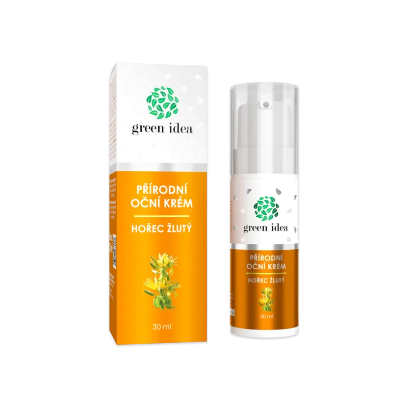 Green idea Prírodný očný krém horec žltý - 30 ml -