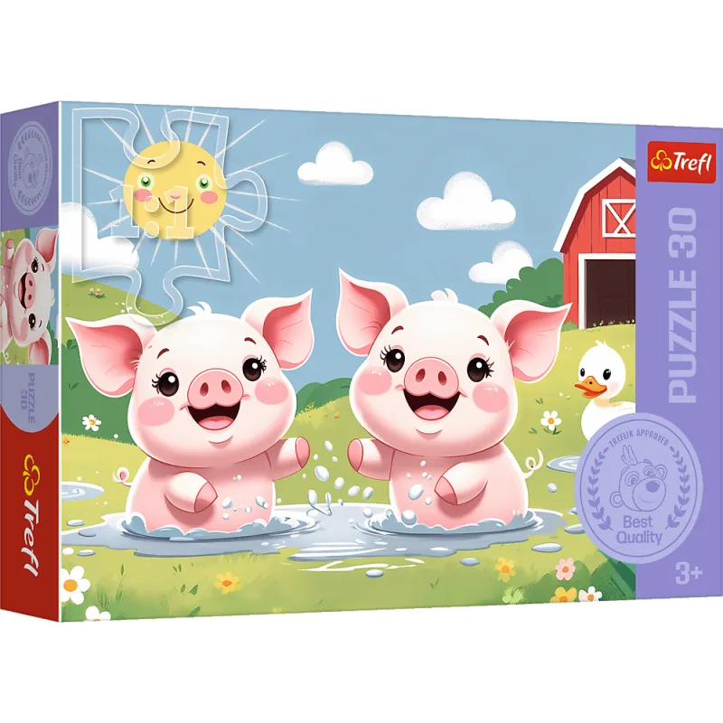 Puzzle pre deti Trefl 30 dielikov Šťastný život na vidieku