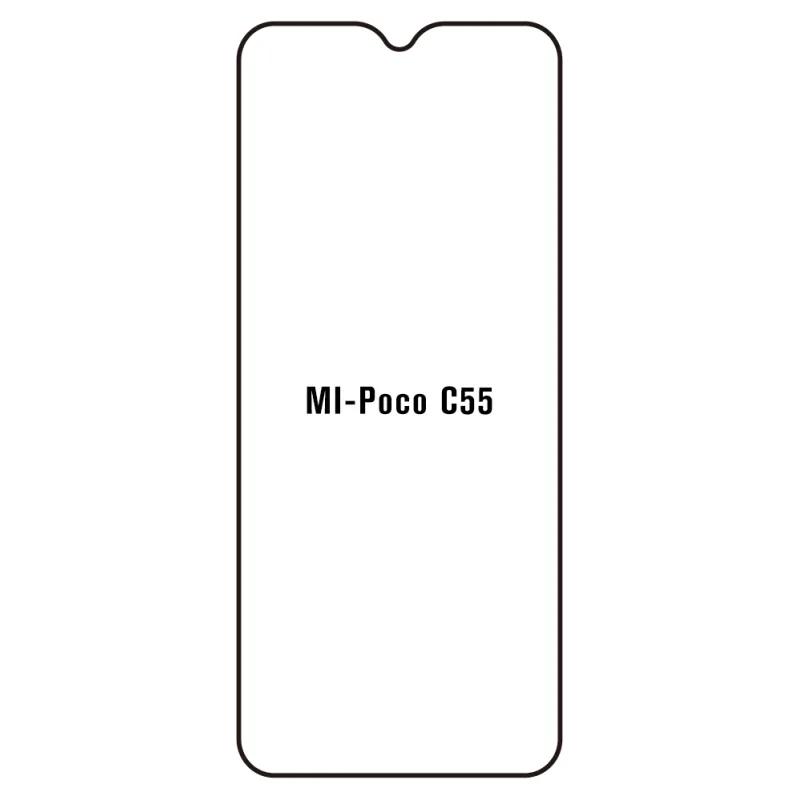 Sunshine Xiaomi Poco C55 Predná Hydrogél ochranná fólia Strih: Kompatibilná s krytom 2, Typ fólie: Anti-Spy (Privacy)