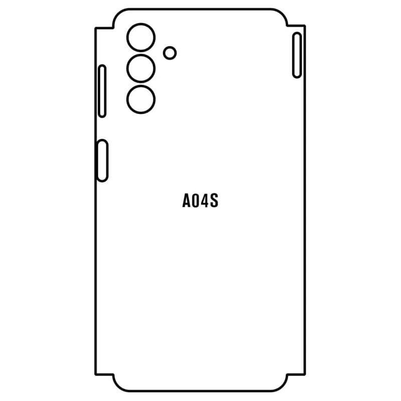 Sunshine Samsung A04s Zadná Hydrogél ochranná fólia Strih: Zadná časť a rám 5, Typ fólie: Matná