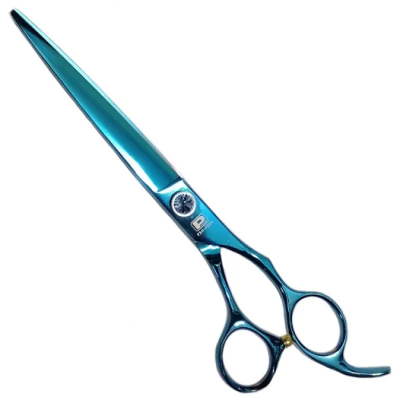 PRO FEEL JAPAN DBP-75 BLU - Profesionálne extra dlhé nožnice na vlasy 7,5 '- 19cm