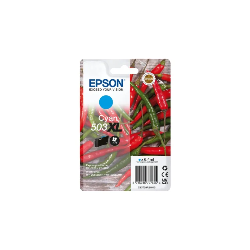 EPSON Singlepack Cyan 503XL Ink C13T09R24020