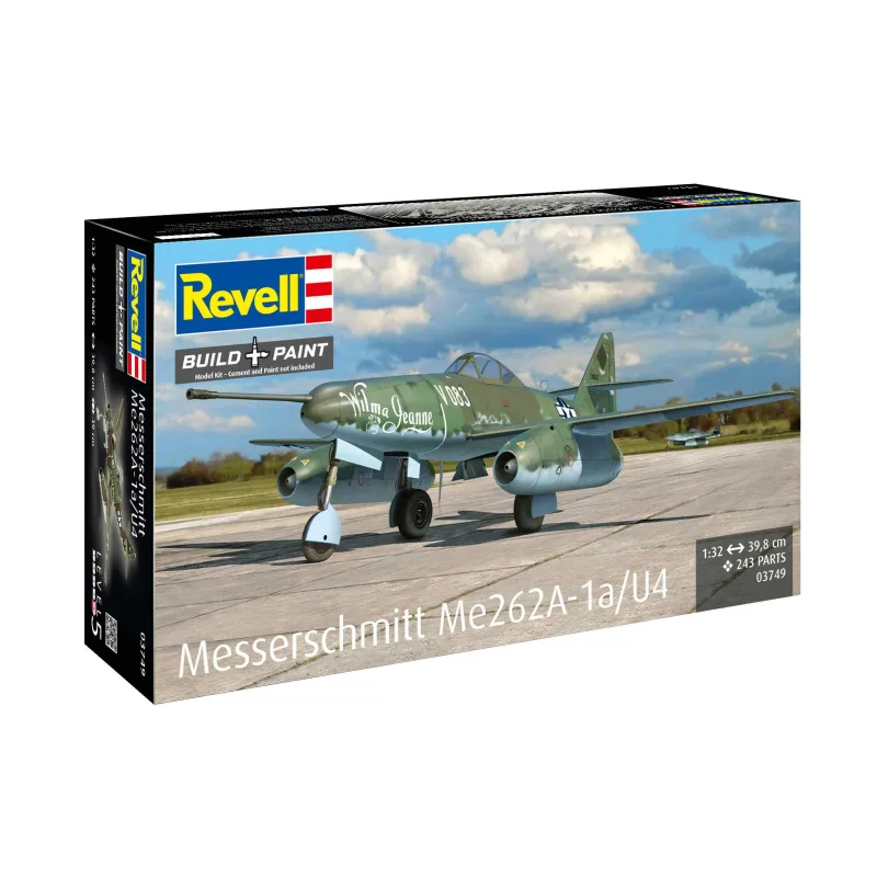 Revell Plastic ModelKit lietadlo 03749 - Messerschmitt Me262A-1a/U4 (1:32)