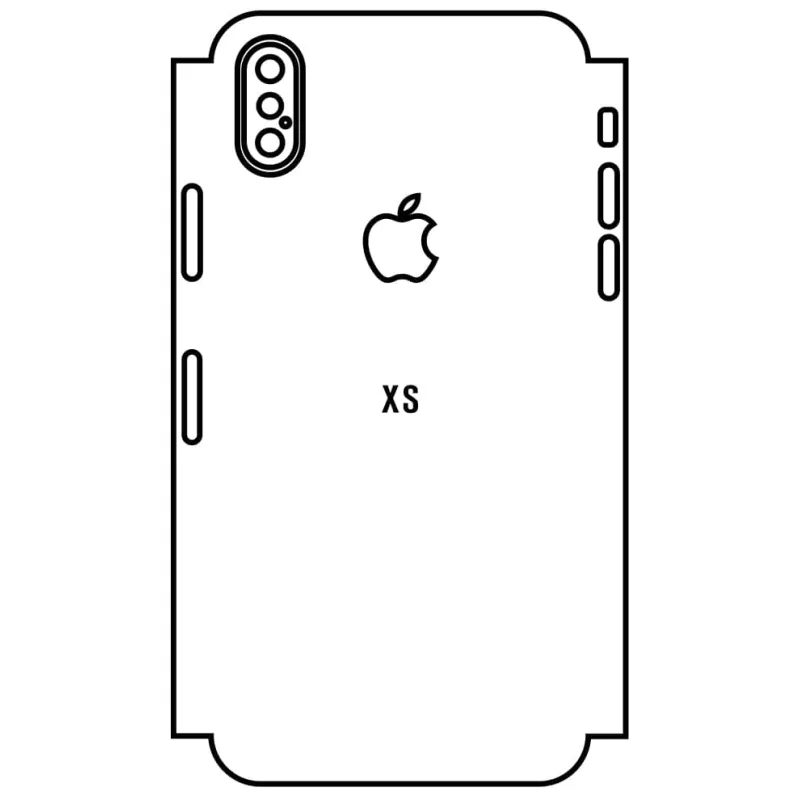 Sunshine iPhone XS Zadná Hydrogél ochranná fólia Strih: Zadná časť a rám 6, Typ fólie: Číra