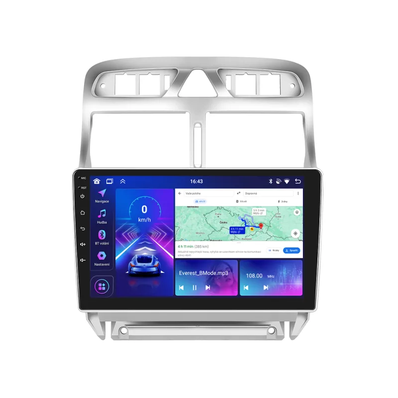 Bmode 2DIN autorádio BEV38 Android, Peugeot 307 B264