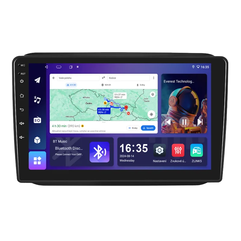 Isudar 2DIN autorádio T68B-IEV10 Android, Škoda Fabia II / Roomster B125