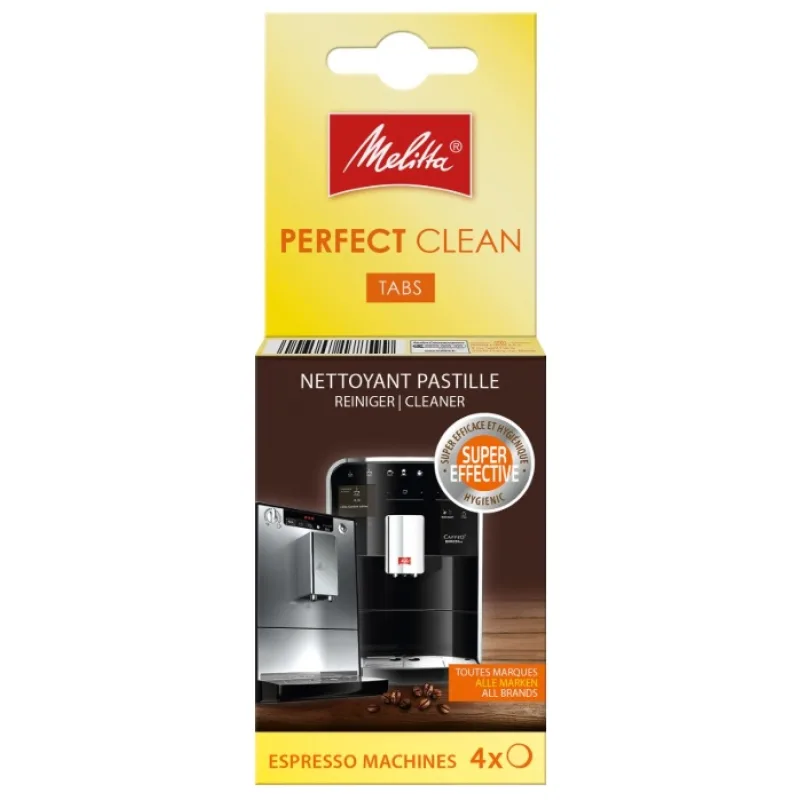 Melitta Perfect Clean čistiace tablety 4 ks – originálne tablety do kávovaru