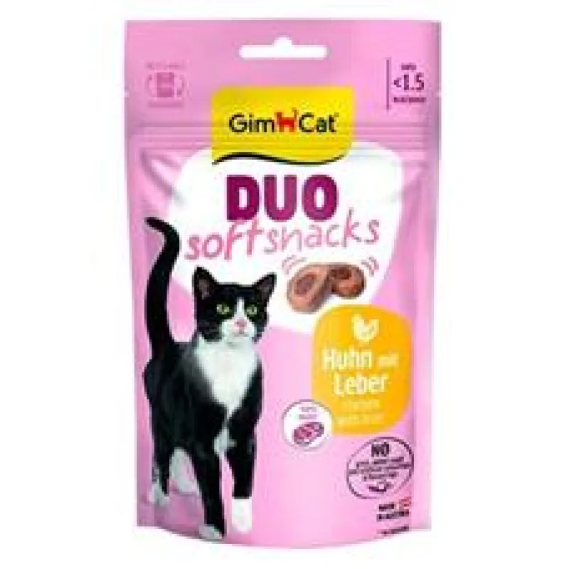 GimCat Duo Soft Snacks kuře s játry 50g