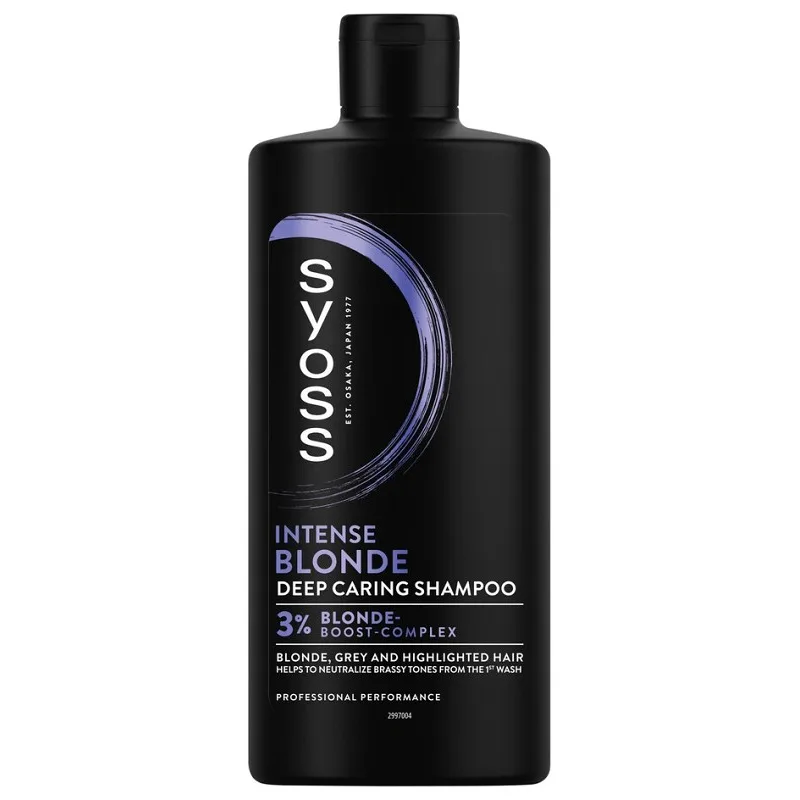 SYOSS Professional Intense Blonde Shampoo 440ml - pre melírované, biele a sivé vlasy