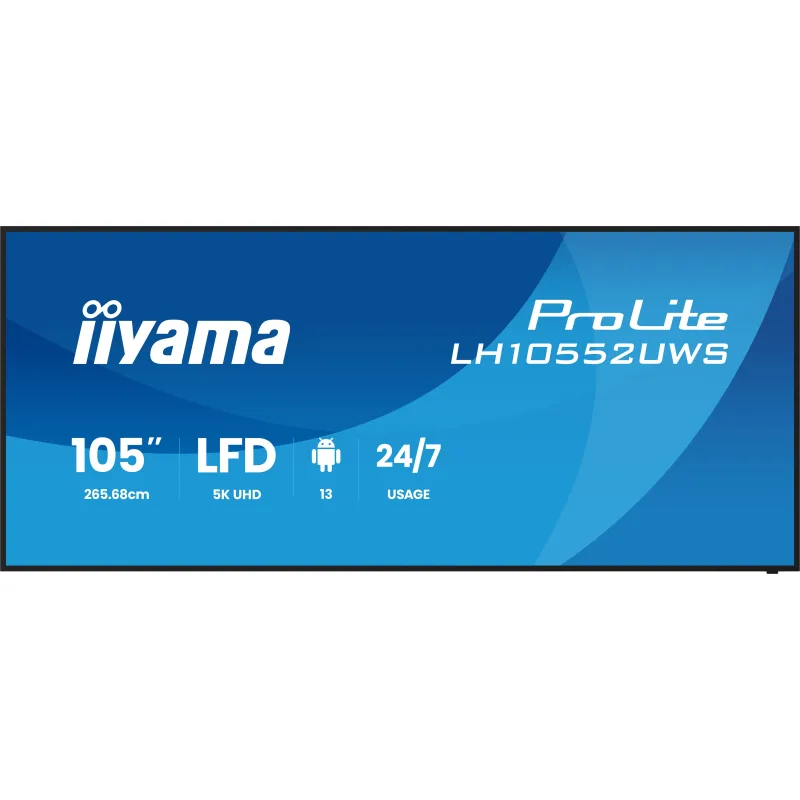105" iiyama LH10552UWS-B1AG: IPS,5K,USB-C,24/7 LH10552UWS-B1AG