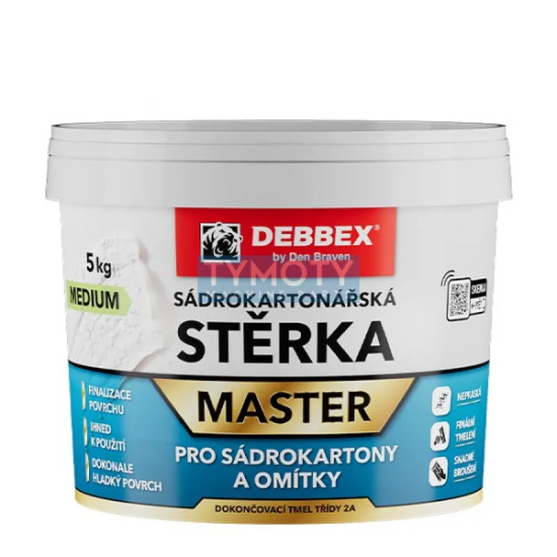 Debbex Sadrokartonárska stierka - 1,5 kg biela, téglik