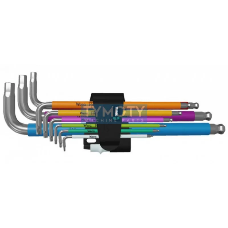 Súprava kľúčov imbus 3950 SPKL/9 Nerez Multicolour (9ks), WERA, 022669
