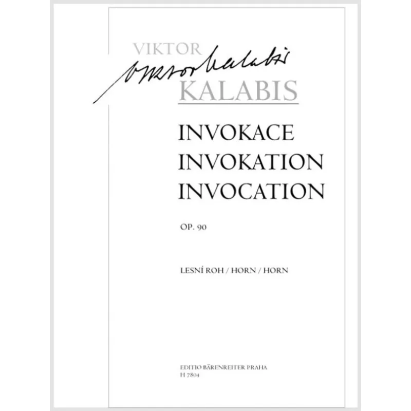 Bärenreiter Invokace op. 90
