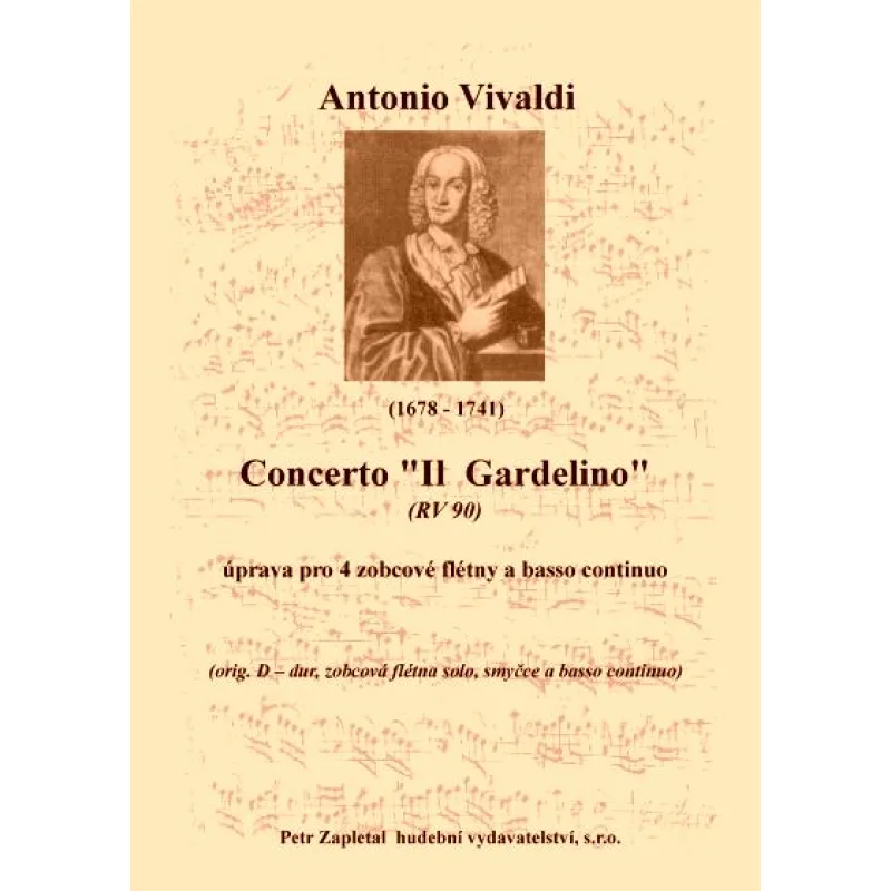 NotaNota Concerto C - dur - úprava (orig. D - dur, RV 90 „Il Gardelino“ - Stehlík)