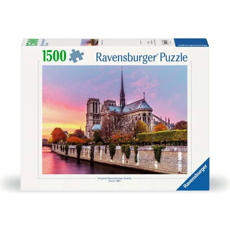 Puzzle Ravensburger 1500 dielikov Malebná katedrála Notre Dame
