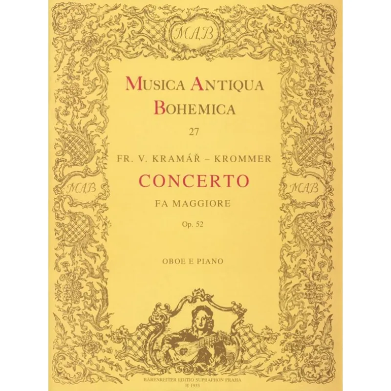 Bärenreiter Concerto Fa maggiore op. 52