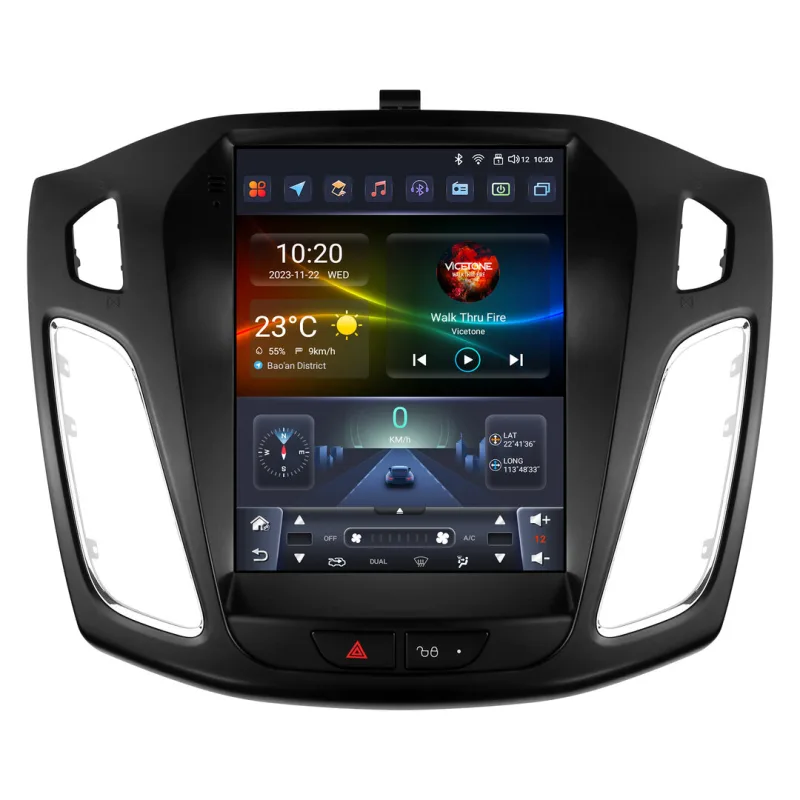 HIZPO FDFCS9701 Autorádio 9,7“ Android pro Ford Focus 3 Model: 6S9701 (6+64GB) CHR1476_6S9