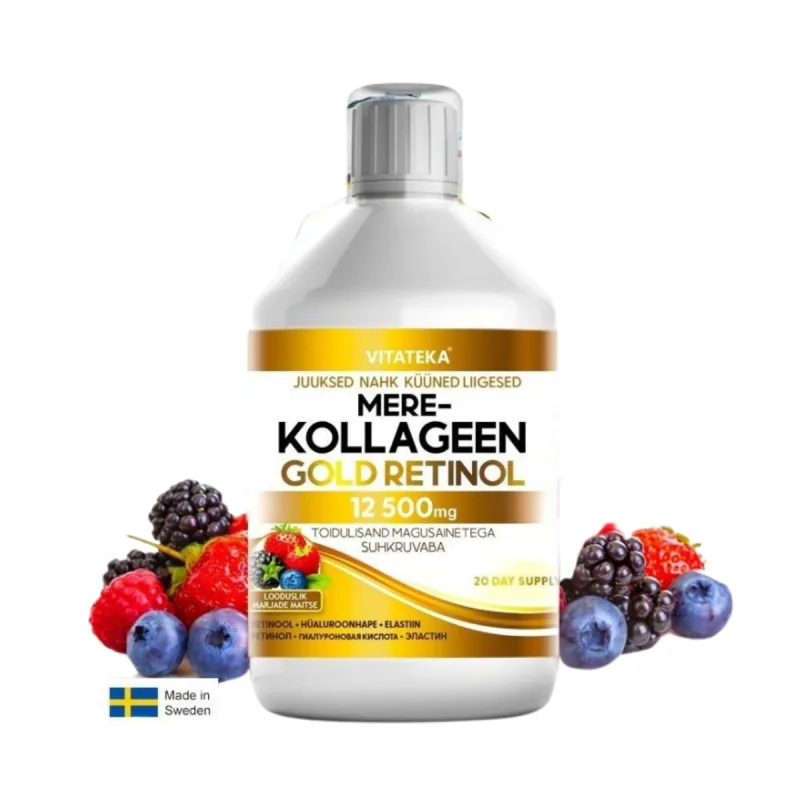 Vitateka Morský kolagén Gold s retinolom 12 500 mg - 500 ml -