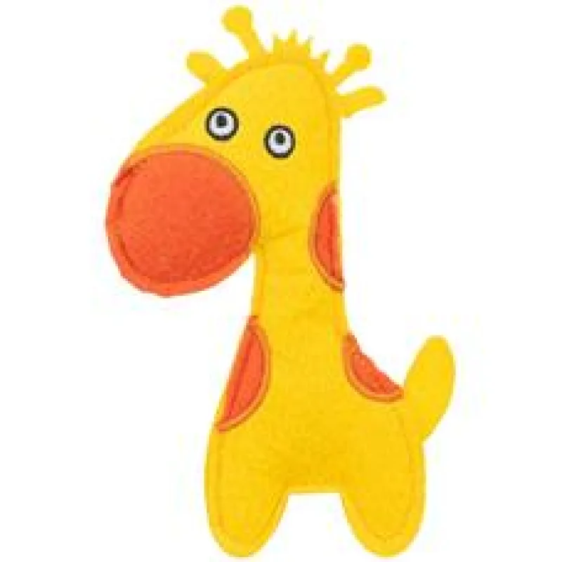 Filcová žirafa, hračka pro kočky s catnipem, žlutá/oranžová 1ks/15cm