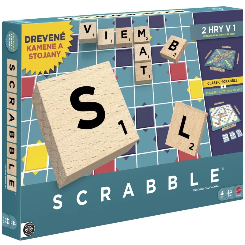 Mattel SCRABBLE drevená edícia SK