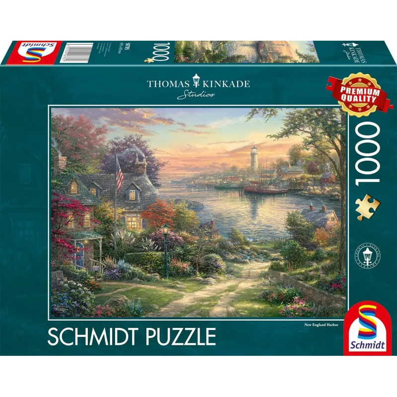 Puzzle Schmidt 1000 dielikov Thomas Kinkade - Prístav v Novej Anglicku