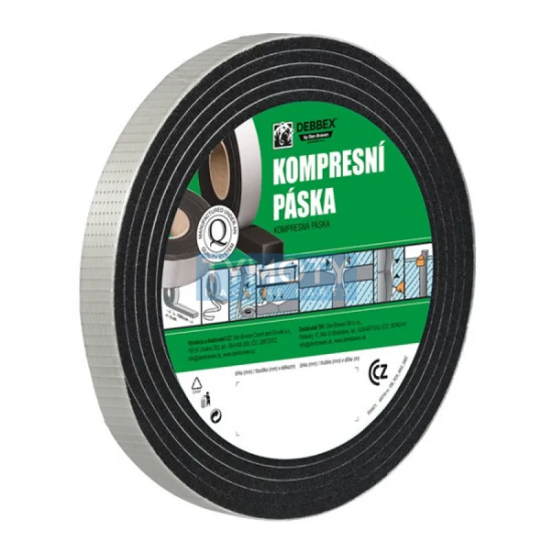 Debbex Kompresná páska 10 mm x 3 - 15 mm - 12 m