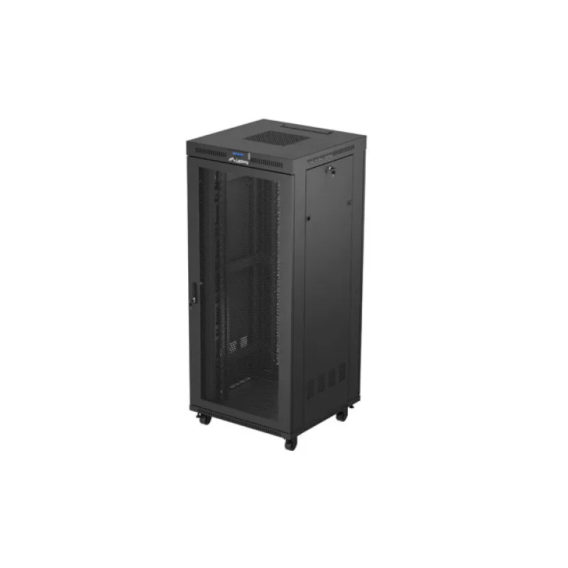 19" VOLNĚ STOJÍCÍ RACKOVÁ SKŘÍŇ 37U 800X800 ČERNÁ LCD PERFOROVANÁ DVÍŘKA LANBERG (PLOCHÉ BALENÍ) FF01-8837-23BL