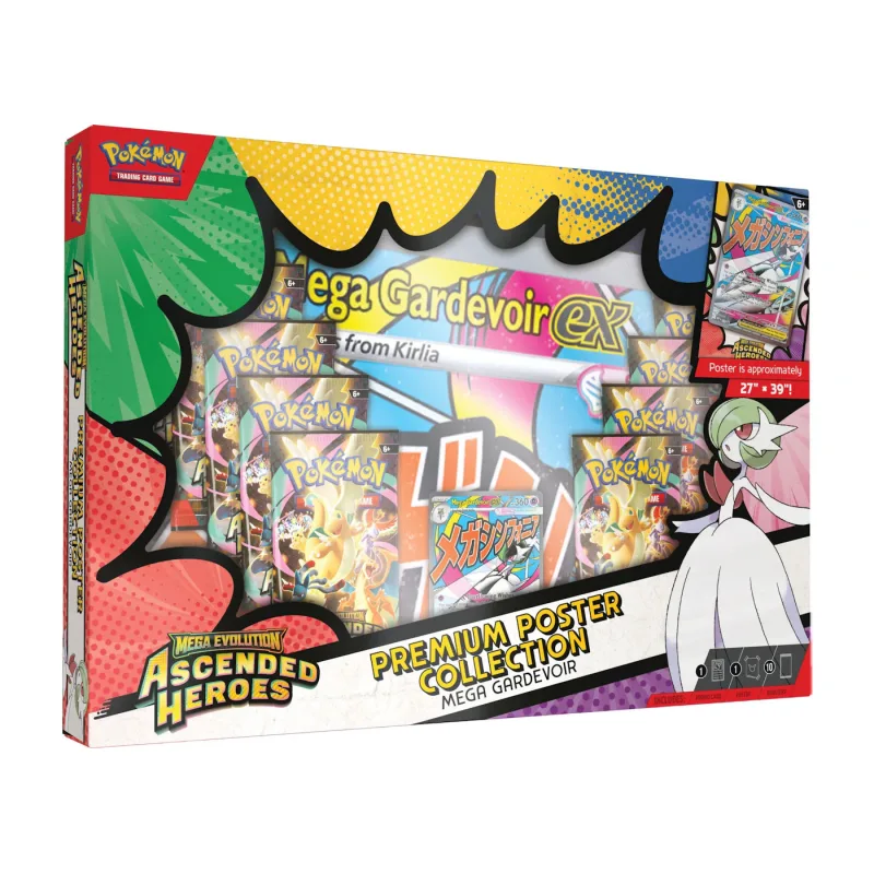 2026 Pokémon Mega Evolution Ascended Heroes Mega Gardevoir Premium Poster Collection - OS
