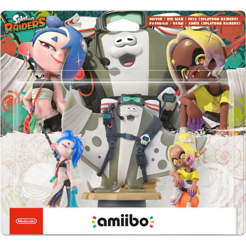 amiibo Splatoon 3 Shiver Frye and Big Man Merch