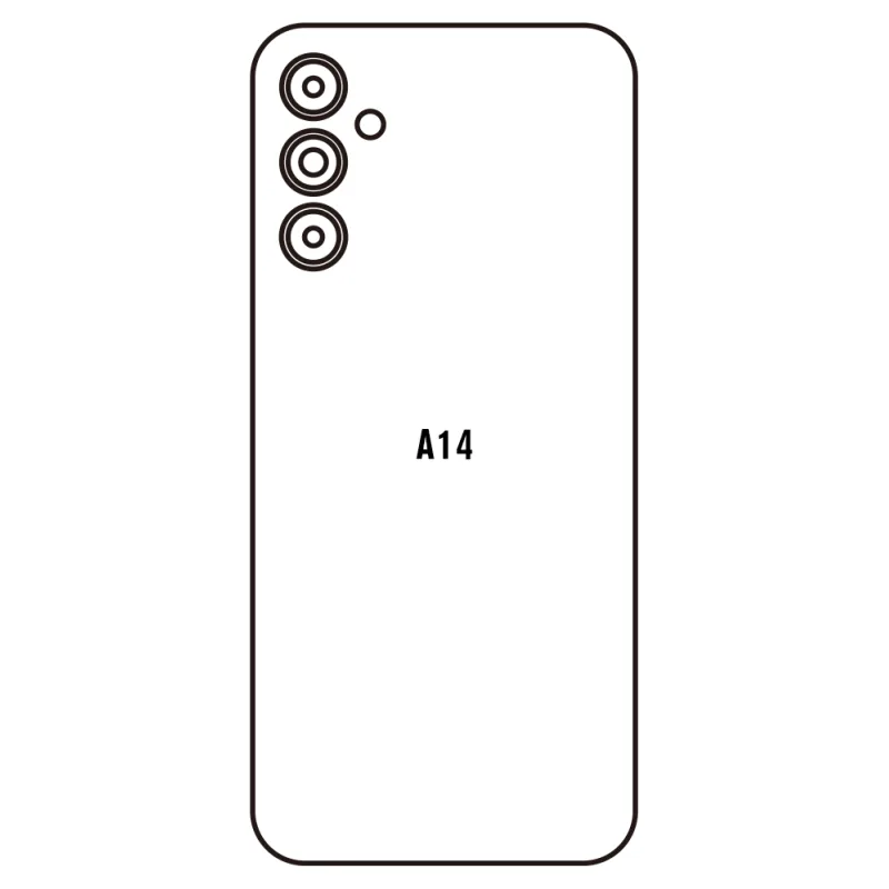 Sunshine Samsung A14 5G Zadná Hydrogél ochranná fólia Strih: Zadná časť 2, Typ fólie: Matná