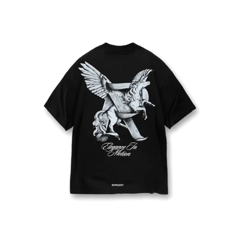 Represent Elegance In Motion T-Shirt Jet Black - M