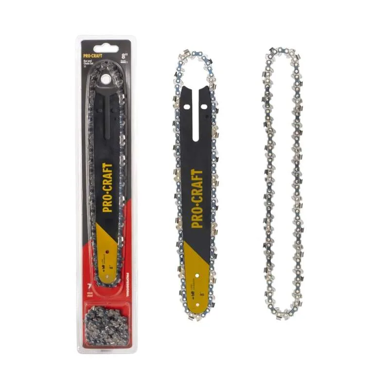 Sada 2 x reťaz 1/4", 1,1mm, 37čl, 15cm 6" + lišta