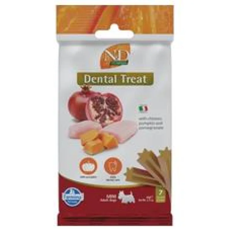 N&D PUMPKIN Dog Dental Snack Chicken Mini 60g