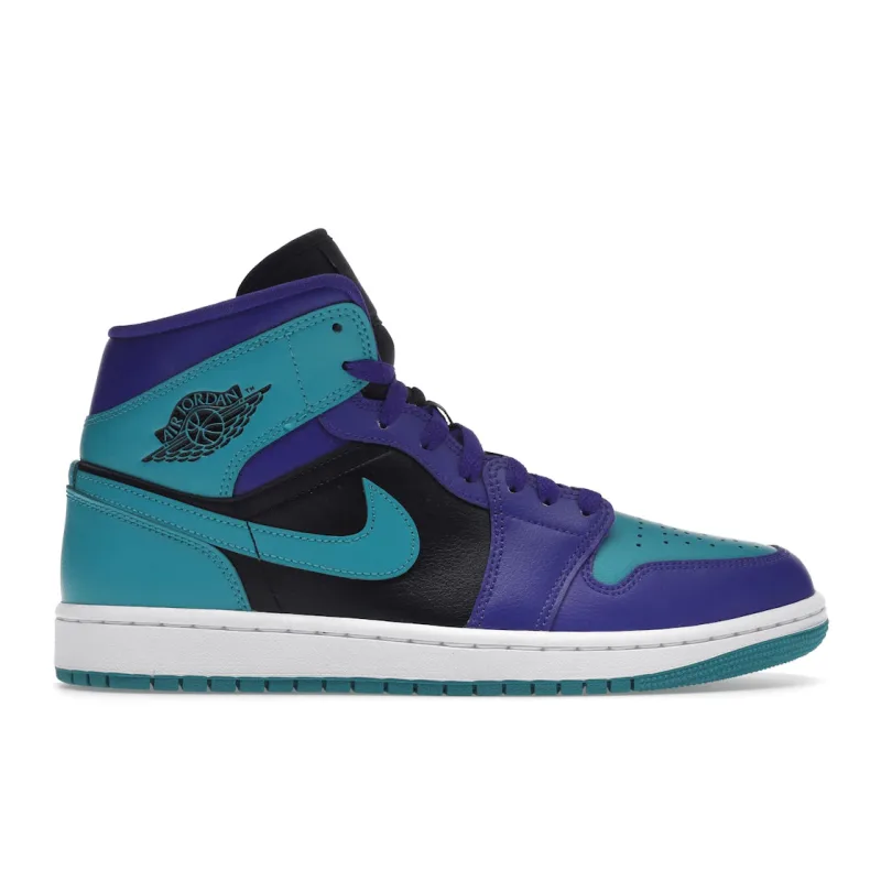 Jordan 1 Mid Black Grape (Women's) - 36.5