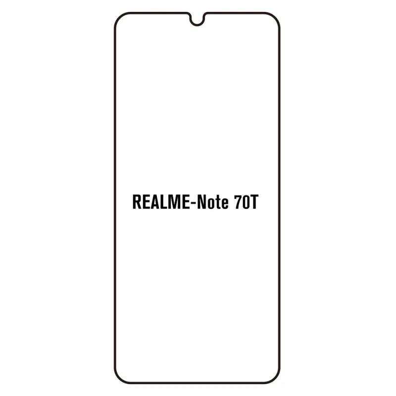 Sunshine Realme Note 70T Predná Hydrogél ochranná fólia Strih: Kompatibilná s krytom 2, Typ fólie: Číra