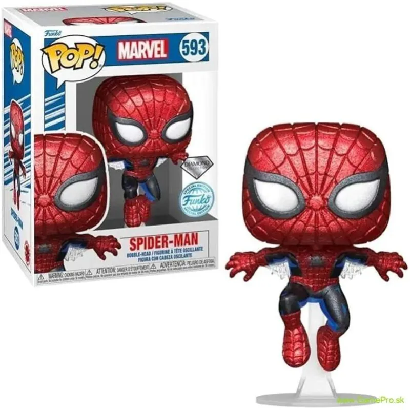 Funko Pop! 593 Marvel Spider Man Diamond Collection