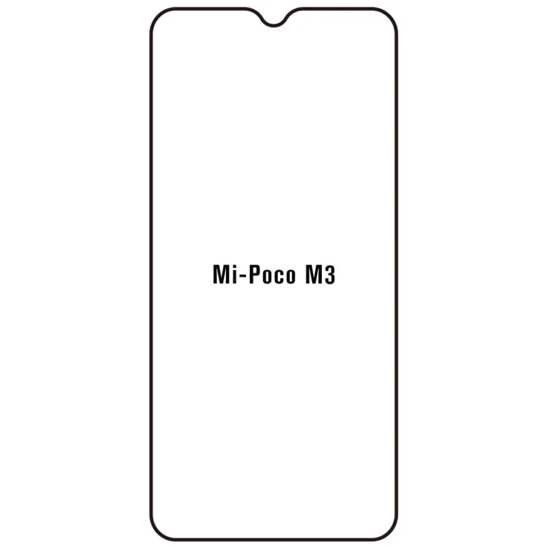Sunshine Xiaomi Poco M3 Predná Hydrogél ochranná fólia Strih: Predná 1, Typ fólie: Anti-Spy (Privacy)